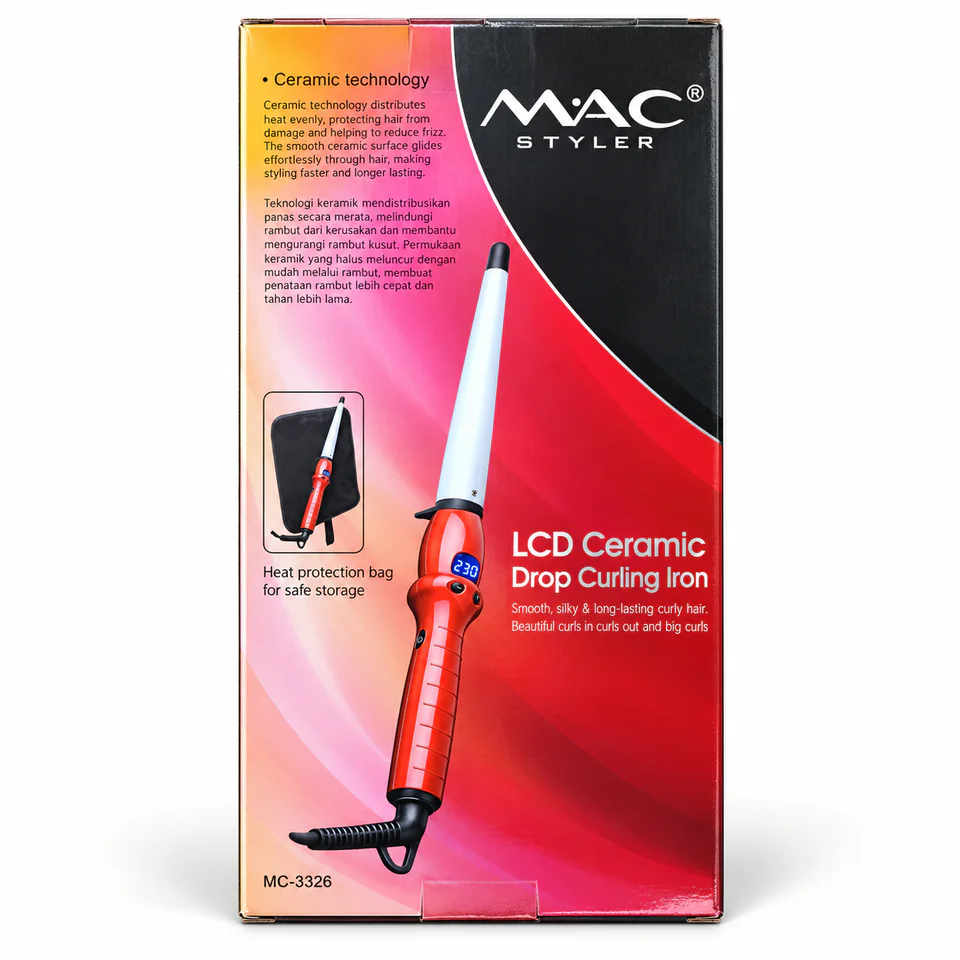 مكواة تجعيد Mac LCD